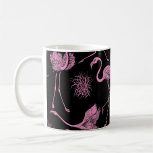 Abstrakte Vögel: einfarbiges Modemuster Kaffeetasse