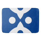 Abstrakte Vögel fett einfaches Design Deep Blue Badematte (Vorderseite)