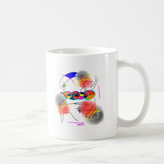abstrakte Vögel Kaffeetasse (Rechts)