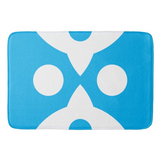 Abstrakte Vögel kühne einfache Design Sky Blue Badematte (Vorderseite)