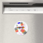 abstrakte Vögel Magnet (In Situ (Geschirrspüler))