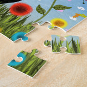 Abstrakte Volkskunst: Charmante Schwarz-Weiß-Küche Puzzle (Seite)