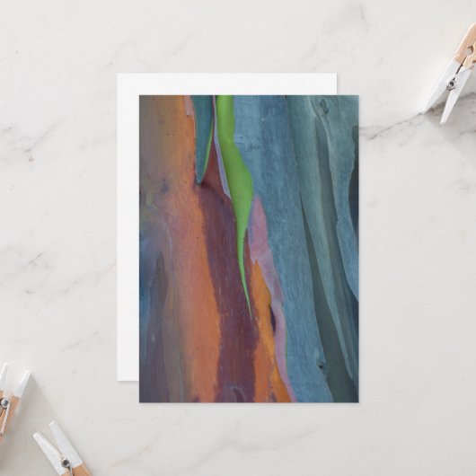 Abstrakte von Rainbow-Gum Karte (Vorderseite/Rückseite Beispiel)