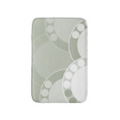 Abstrakte Vorderfront - leicht grün - Badematte (Vorderseite Vertikal)