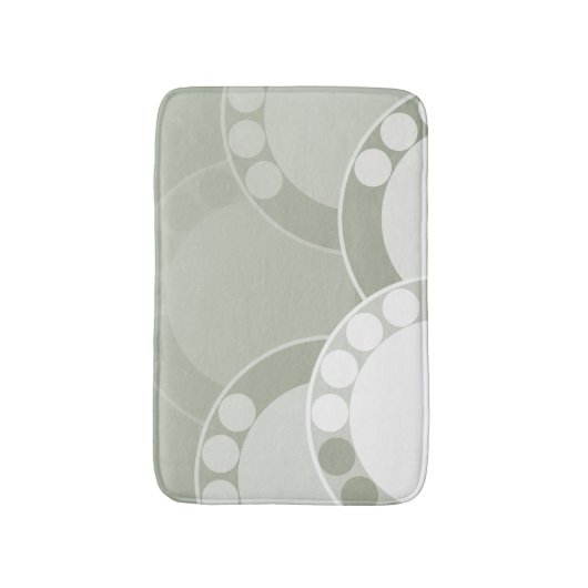 Abstrakte Vorderfront - leicht grün - Badematte (Vorderseite Vertikal)