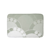 Abstrakte Vorderfront - leicht grün - Badematte (Vorderseite)