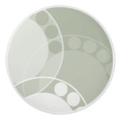 Abstrakte Vorderseite - Dunkelgrüne Schublade Keramikknauf (Vorderseite)