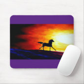 Abstrakte Vorlage, in der die Freiheit des Pferdes Mousepad (Mit Mouse)