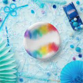 Abstrakte Vorlage Moderne Regenbogenfarben Pappteller (Party)