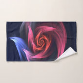 Abstrakte Vortex-Form rot und blau Badhandtuch Set (Handtuch)