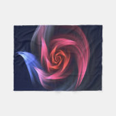 Abstrakte Vortex-Form rot und blau Fleecedecke (Vorderseite (Horizontal))