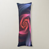 Abstrakte Vortex-Form rot und blau Seitenschläferkissen (Rückseite (Vertikal))