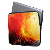 Abstrakte Vulkanausbrüche Laptopschutzhülle (Vorderseite Links)