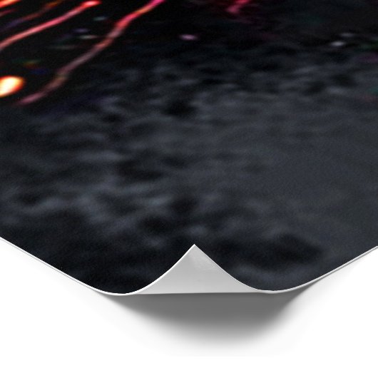 Abstrakte Vulkanausbrüche Poster (Ecke)