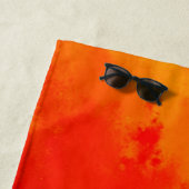 Abstrakte Vulkanausbrüche Strandtuch (Beispiel)