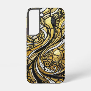 Abstrakte Waben-Gold-Hexagon-Samsung-Hüllen Samsung Galaxy Hülle