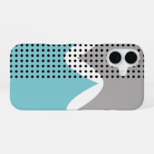 Abstrakte Wackler iPhone 16 Hülle (Rückseite (Horizontal))