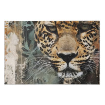 abstrakte Waldkatzenlandschaft