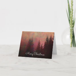 Abstrakte Waldlandschaft Kunst Frohe Weihnachten