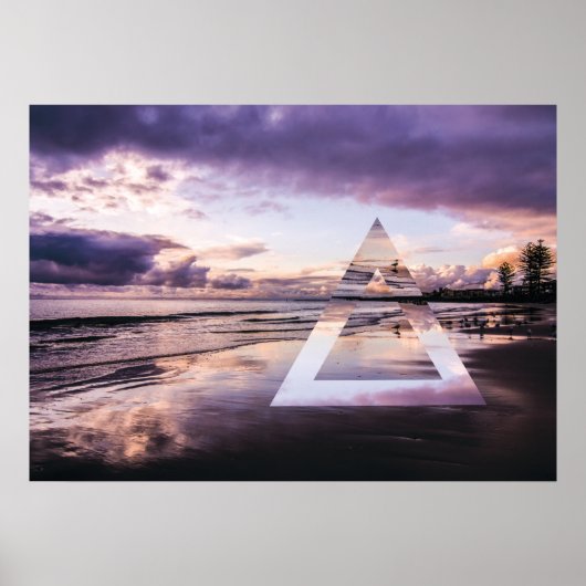 Abstrakte Wall Art - Moody Lila Sands Poster (Vorne)