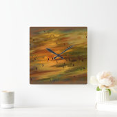 Abstrakte Wall-Uhr Quadratische Wanduhr (Zuhause)