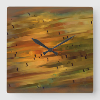 Abstrakte Wall-Uhr Quadratische Wanduhr