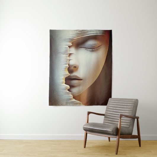 Abstrakte Wand an Wand Kunst - Moderne Textur Wandteppich (Beispiel)
