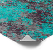 Abstrakte Wand im Hintergrund bunt Poster (Ecke)