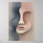 Abstrakte Wand-Kunst für flüssige Identitätskarte Poster (Vorne)