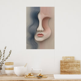 Abstrakte Wand-Kunst für flüssige Identitätskarte Poster