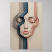 Abstrakte Wand-Kunst für flüssige Identitätskarte Poster (Vorne)