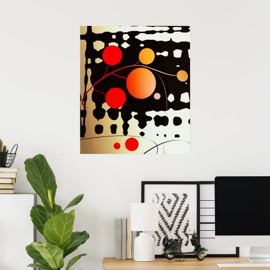 abstrakte Wand Poster (Heimbüro)