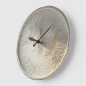 Abstrakte Wand-Uhr aus Holz Große Wanduhr (Winkel)