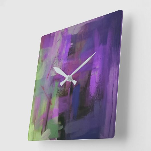 Abstrakte Wand-Uhr Quadratische Wanduhr (Winkel)