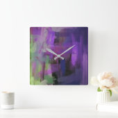 Abstrakte Wand-Uhr Quadratische Wanduhr (Zuhause)