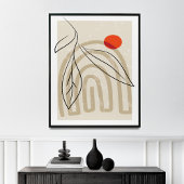 Abstrakte Wanddekoration, Boho-Leinwand Leinwanddruck