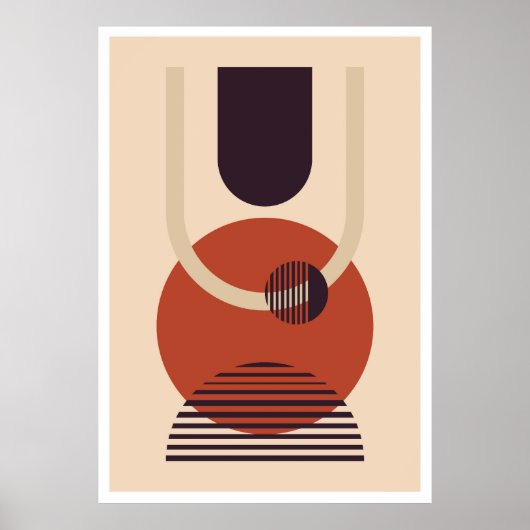 Abstrakte Wandformen Poster (Vorne)