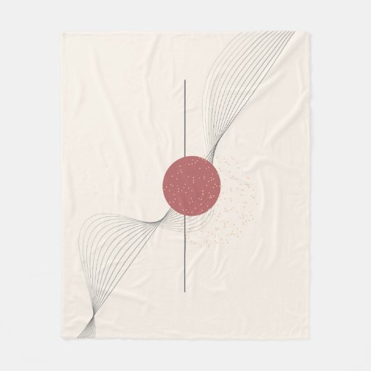 Abstrakte Wandkunst Fleecedecke (Vorderseite)