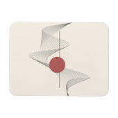 Abstrakte Wandkunst Magnet (Horizontal)