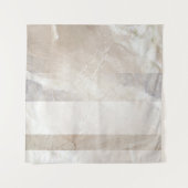 Abstrakte Wandkunst mit weichem, neutralem Geometr Wandteppich (Vorderseite (Horizontal))