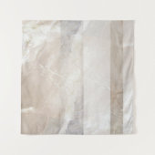 Abstrakte Wandkunst mit weichem, neutralem Geometr Wandteppich (Vorderseite)