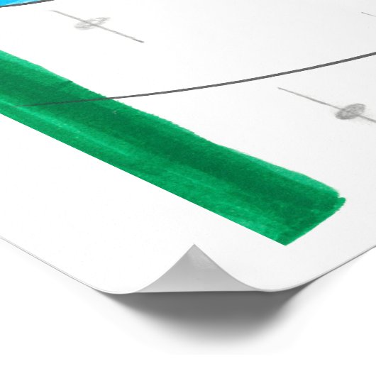 abstrakte Wandkunst Poster (Ecke)