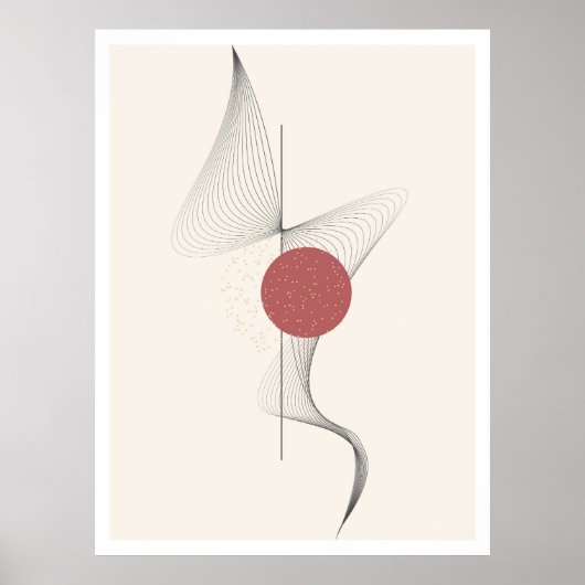 Abstrakte Wandkunst Poster (Vorne)