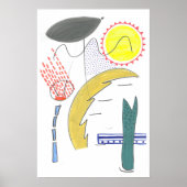 Abstrakte Wandkunst Poster (Vorne)