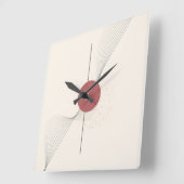 Abstrakte Wandkunst Quadratische Wanduhr (Winkel)
