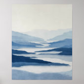 Abstrakte Wandkunst River Valley Poster (Vorne)