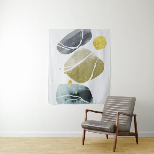 Abstrakte Wandkunst Wandteppich (Beispiel)