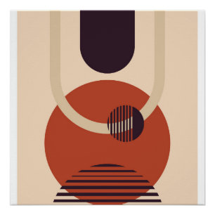 Abstrakte Wandkunstformen Poster