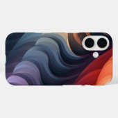 Abstrakte, warme Formen Case-Mate iPhone Hülle (Rückseite (Horizontal))