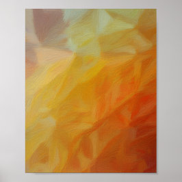 Abstrakte Wärme: Impressionistische Mosaik Poster